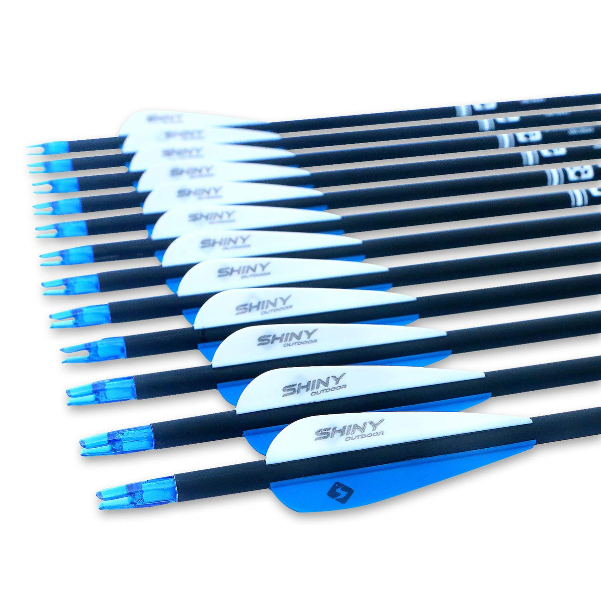 30" Carbon Arrows for Compound Recurve Bow Hunting Target