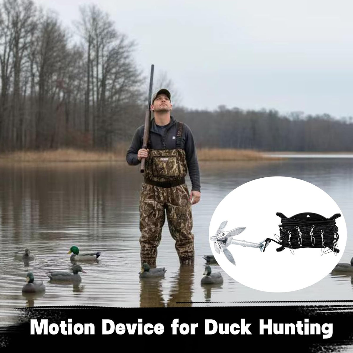 Duck Decoy Jerk Rig,Waterfowl Hunting Decoy