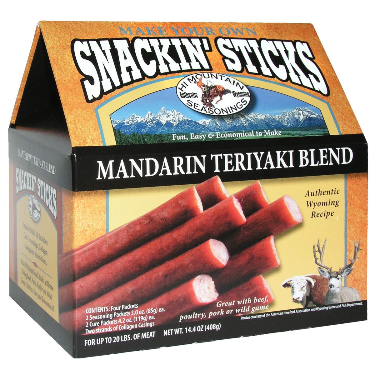Hi Mountain Snack Stick Seasoning Kit | HUNTER'S BLEND | Makes 20 lbs