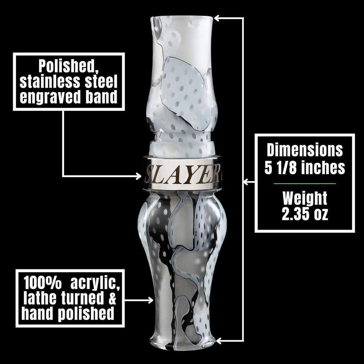 Slayer Honker Slayer Acrylic Short Reed Goose Call