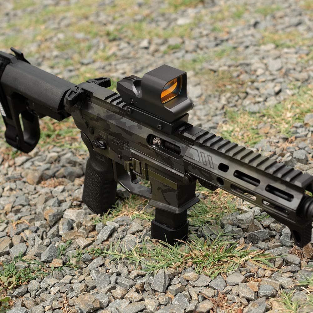 Feyachi Reflex Sight, Multiple Reticle System Red Dot Sight with Picatinny Rail Mount, Absolute Co-Witness