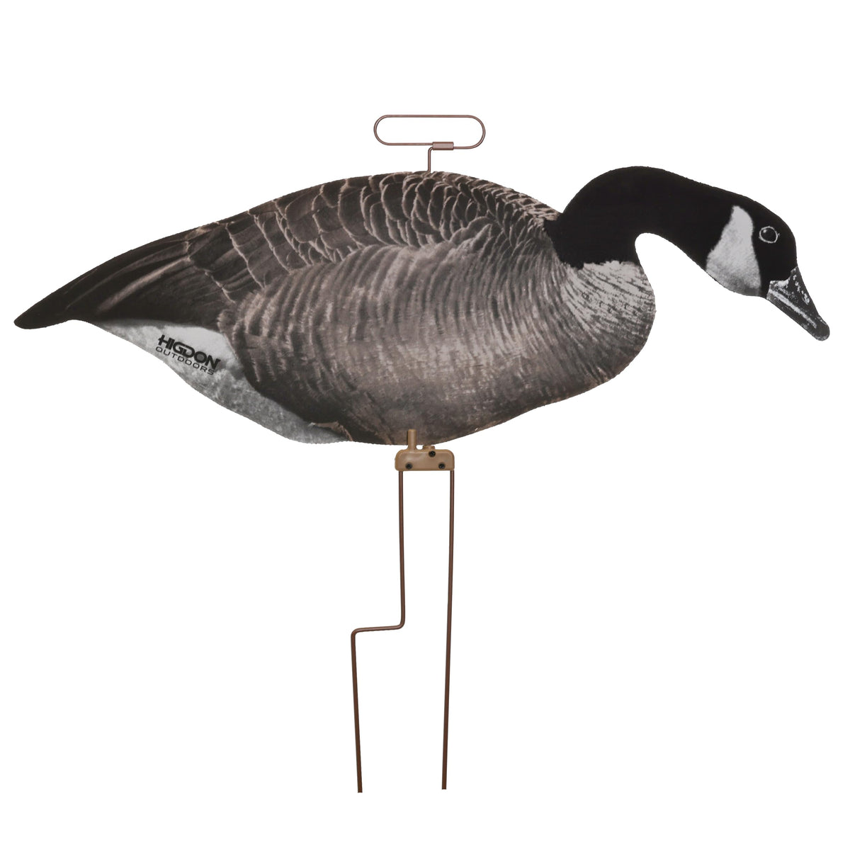 Higdon Outdoors Flats | Canada Goose Silhouette Decoys for Waterfowl Hunting | Weather Resistant Goose Decoys with Easy Carry Stakes | Standard, Motion, or Fully Flocked Motion | 12 Pack