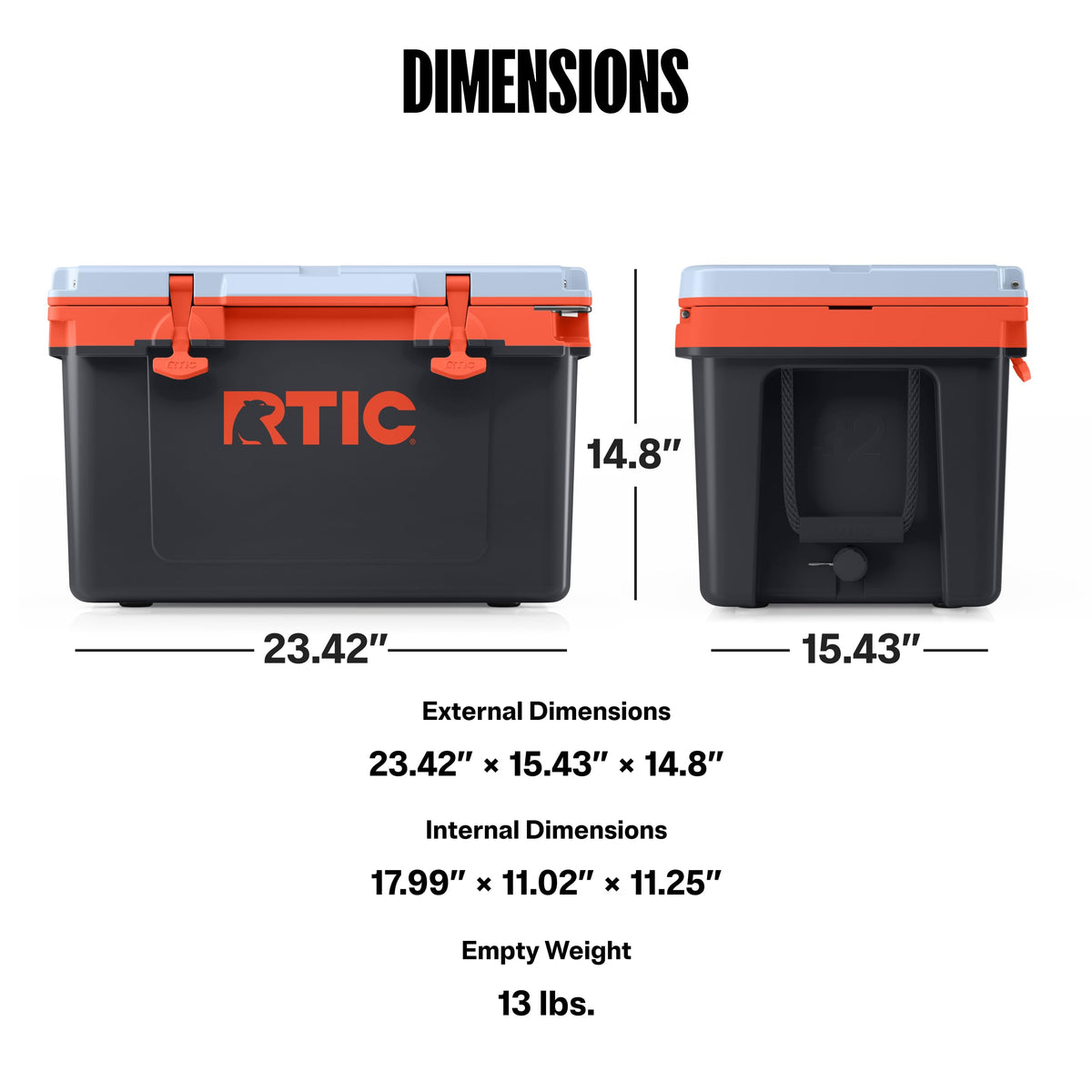 RTIC 32 QT Ultra-Light Hard Cooler