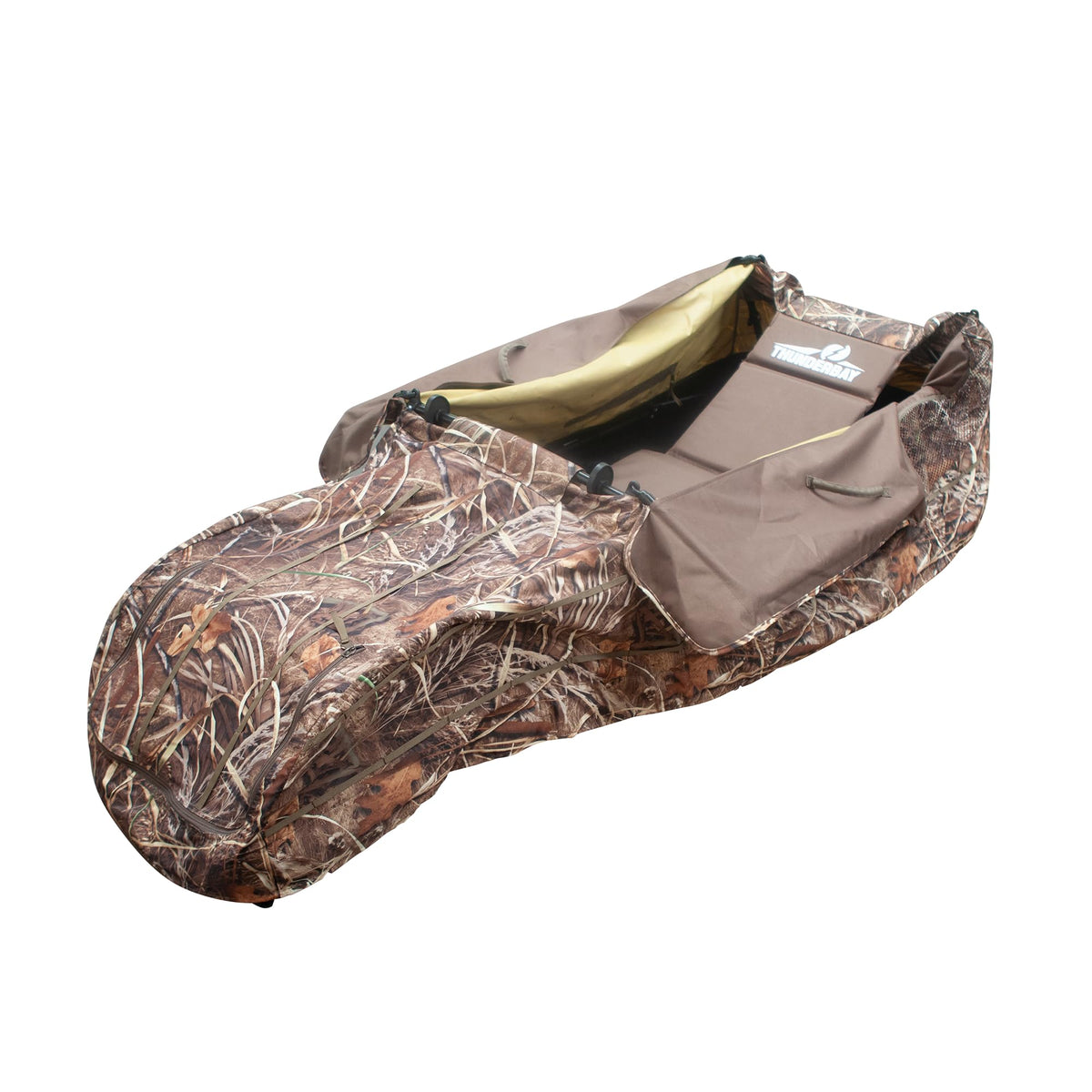 THUNDERBAY Waterfowl Layout Hunting Blind, Waterfowl Field Hunting Blind for Duck Hunting, Aluminum Frame Duck Blind