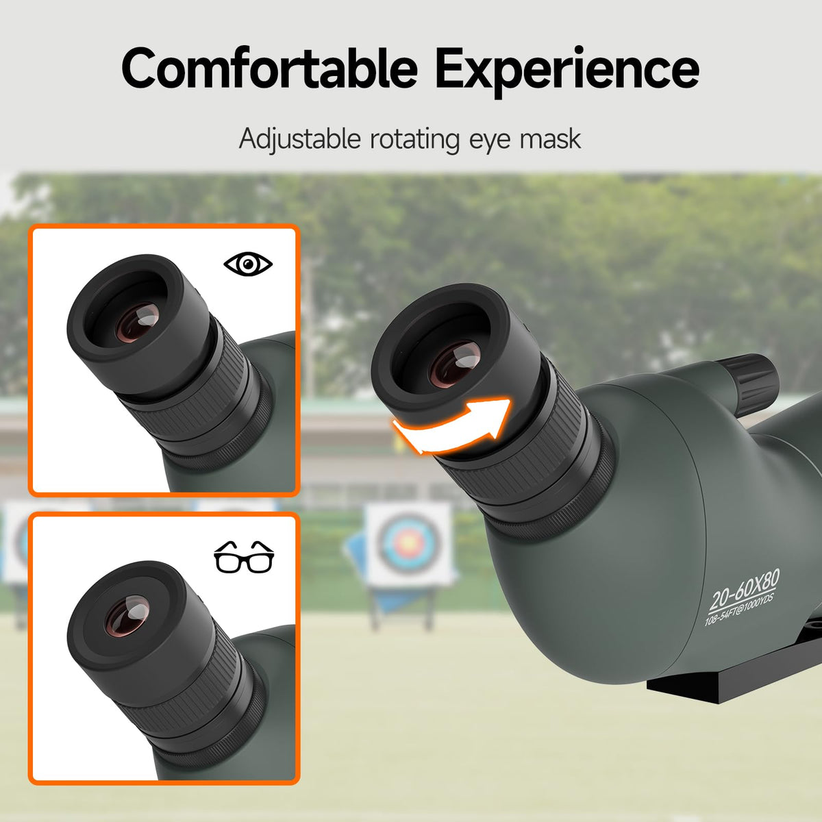 SVBONY SV28 Spotting Scope, Angled 25-75x70 with Tripod for Target Shooting