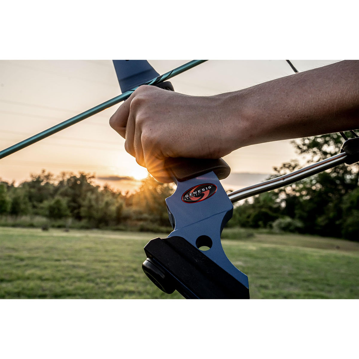 Genesis Archery Original Lightweight Compound Bow with Adjustable Aluminum Riser, 15"-30" Draw Length, 10-20 lb Draw Weight, for Kids and Adults, All Skill Levels