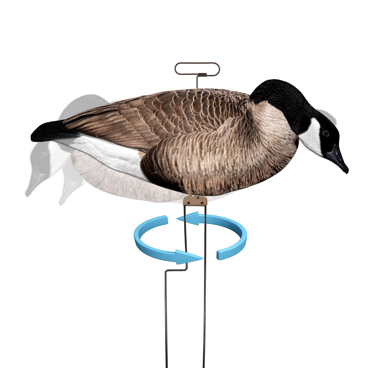 Higdon Outdoors Flats | Canada Goose Silhouette Decoys for Waterfowl Hunting | Weather Resistant Goose Decoys with Easy Carry Stakes | Standard, Motion, or Fully Flocked Motion | 12 Pack