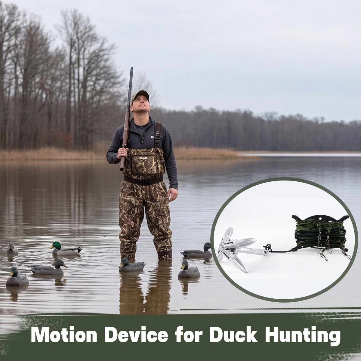 Duck Decoy Jerk Rig,Waterfowl Hunting Decoy