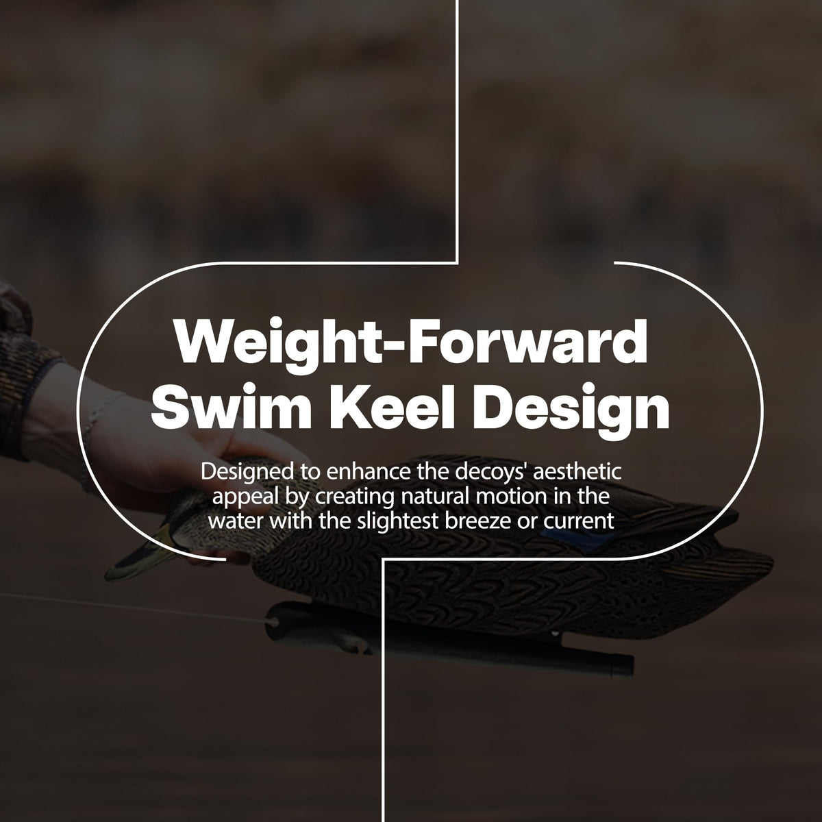 Avian-X Topflight Realistic Duck Decoy Sets with Flocked Bodies, 6 Unique Postures, Weight Forward Swim Keel, & Durable No Flake Finish