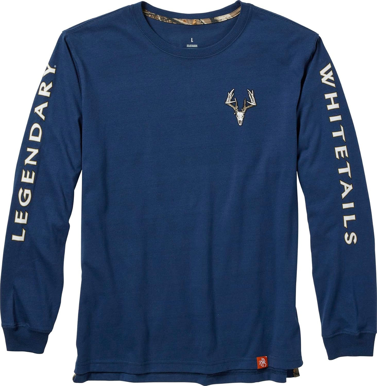 Legendary Whitetails Mens Long Sleeve T-Shirt 100% Cotton Preshrunk Tee