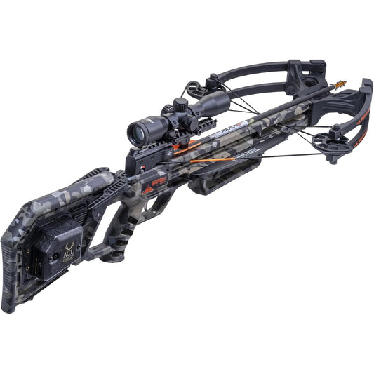 Wicked Ridge by TenPoint Commander 400, Peak XT - 400 FPS - Includes Pro-View 400 Lighted Scope, ACUdraw Crank Cocking Device & Three Match 400 Carbon Arrows