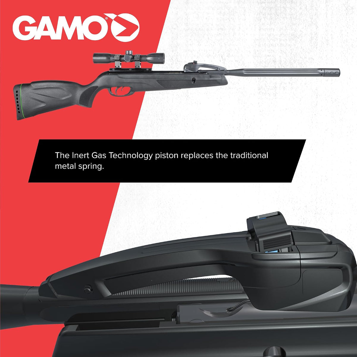 Gamo Swarm Whisper 10X Multi-Shot Break Barrel Pellet Air Rifle - 10-Rounds
