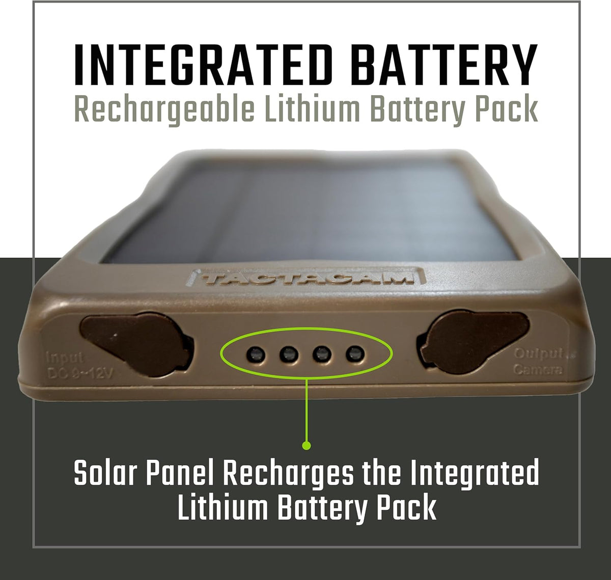 TACTACAM Reveal Solar Panel for Cellular Trail Cameras X 2.0, X, Gen 1, SK, XB (Solar Panel)