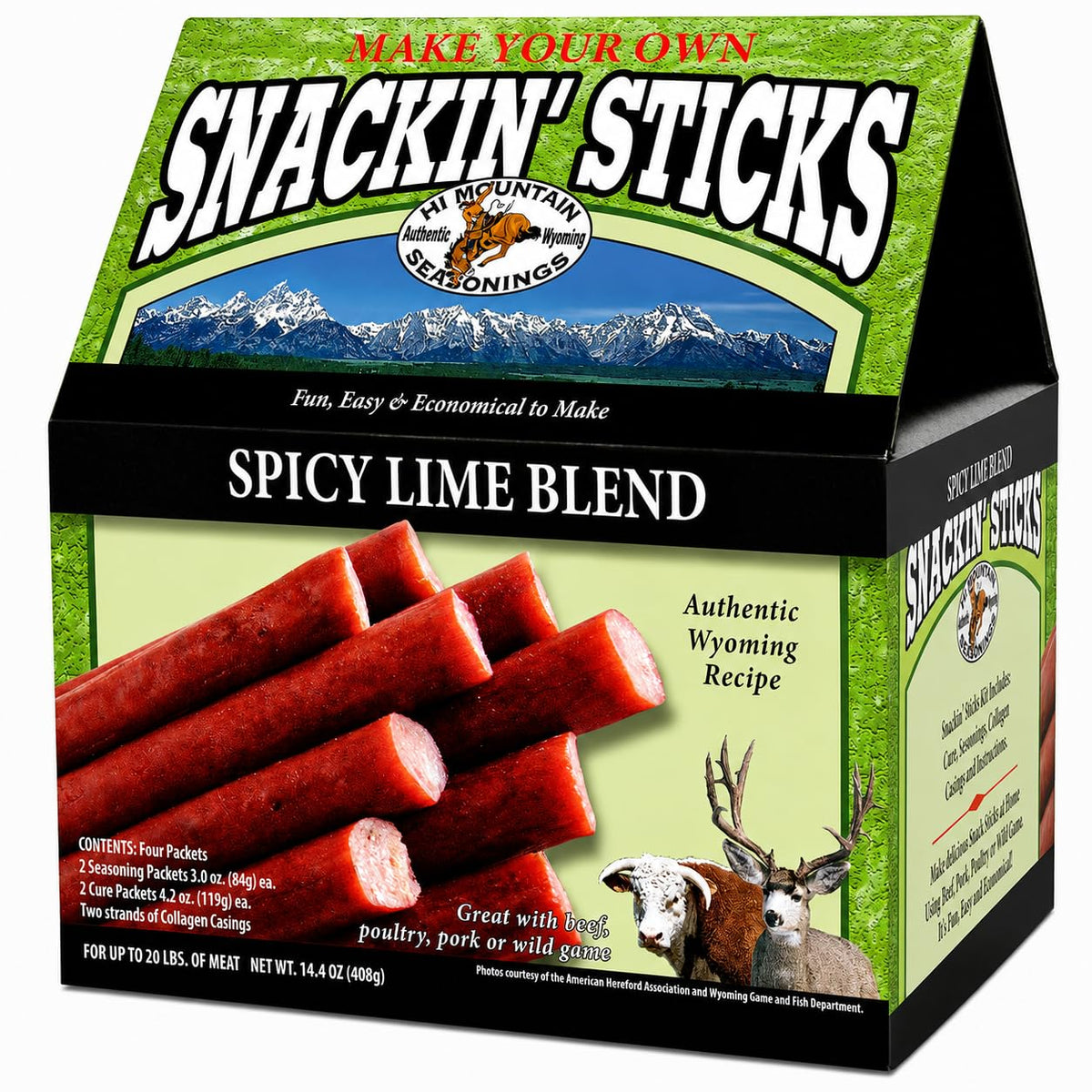 Hi Mountain Snack Stick Seasoning Kit | HUNTER'S BLEND | Makes 20 lbs