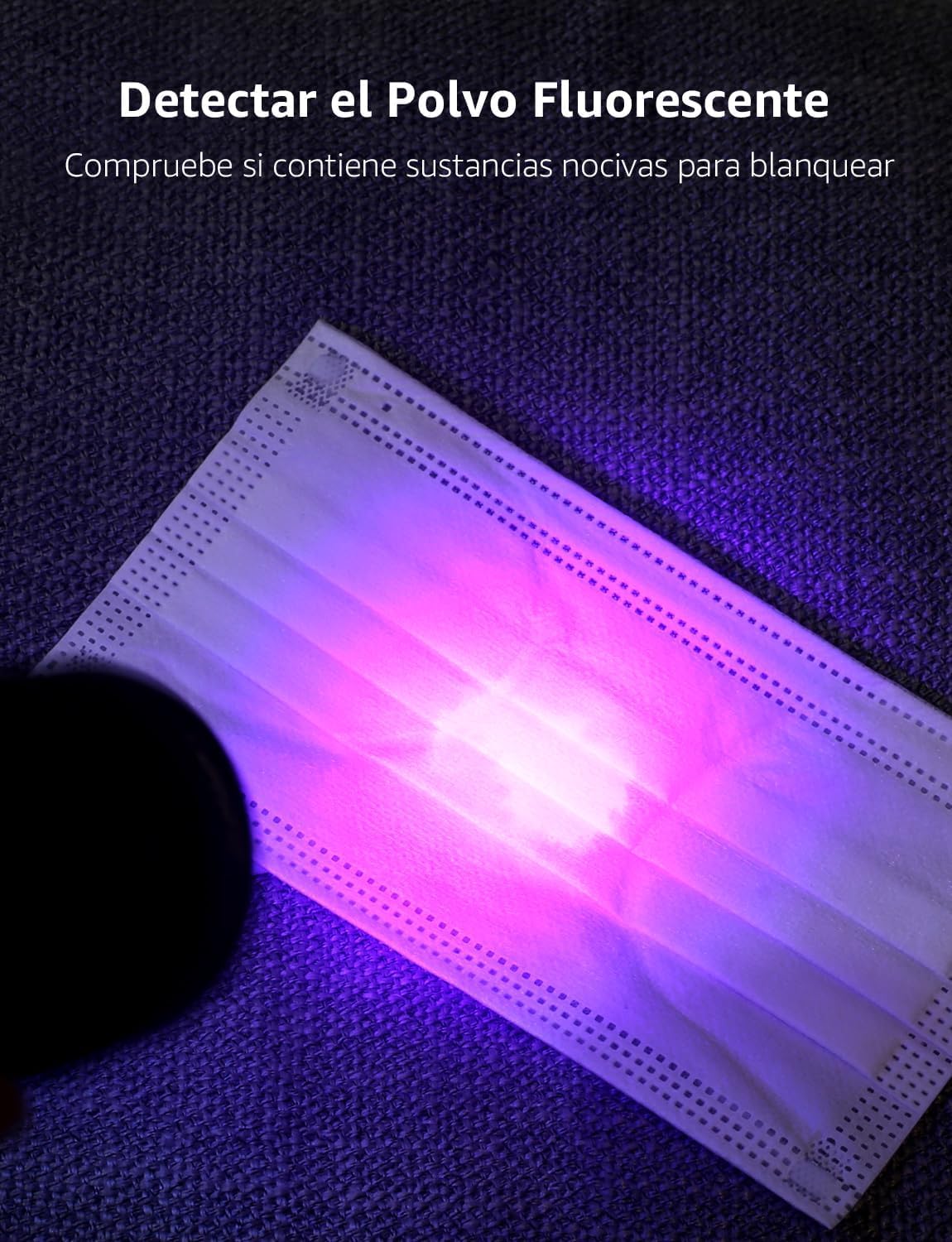 Lepro 395nm UV LED Flashlight, 9 LED Blacklight Detector