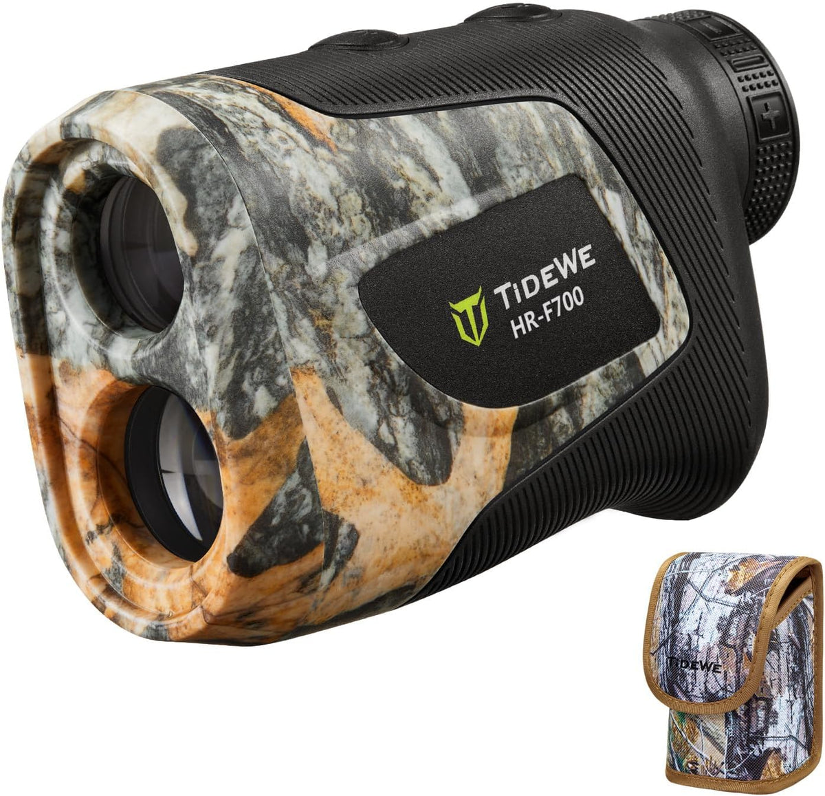 TIDEWE Hunting Rangefinder, Rechargeable Camo Laser Range Finder 700/1000Y