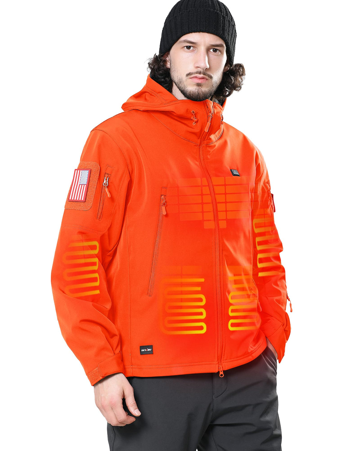 DEWBU Heated Jacket for Men with 12V Battery Pack