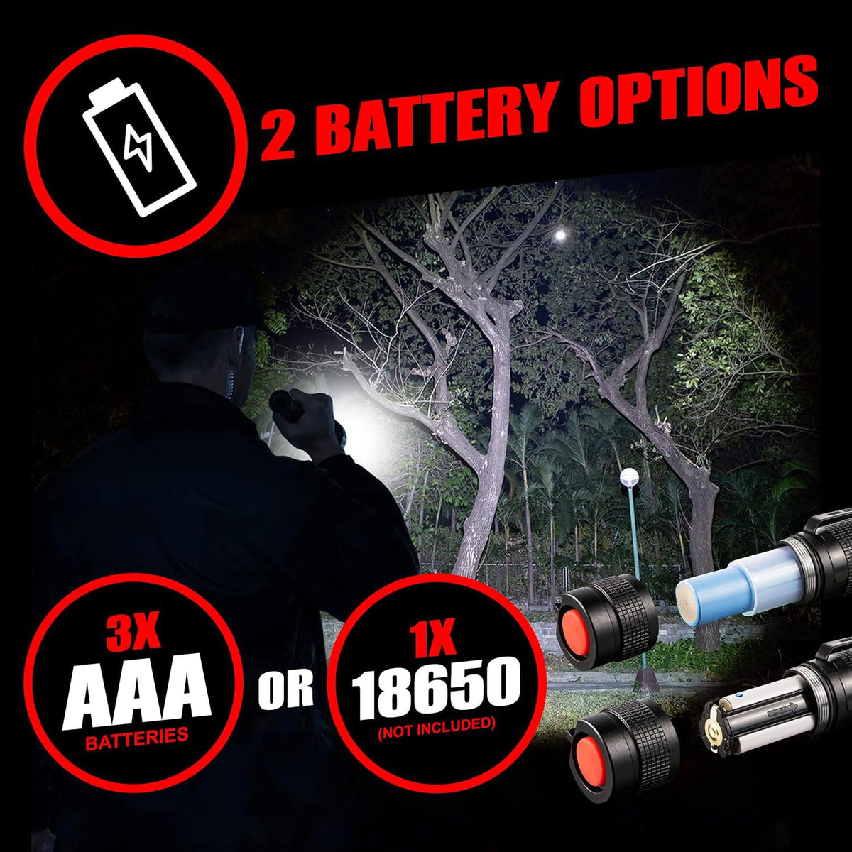 GearLight TAC LED Flashlight Pack - 2 Super Bright, Compact Tactical Flashlights with High Lumens for Outdoor Activity & Emergency Use - Gifts for Men & Women - Desert Tan