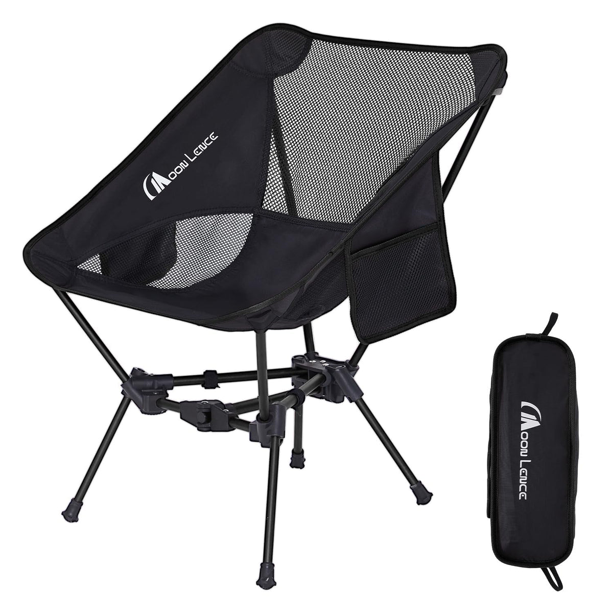 MOON LENCE Camping Chair Portable Backpacking Chair - The 4th Generation Ultralight Folding Chair - Compact, Lightweight Foldable Chairs for Hiking Mountaineering Beach (Green)