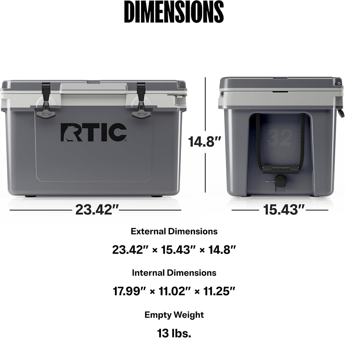 RTIC 32 QT Ultra-Light Hard Cooler