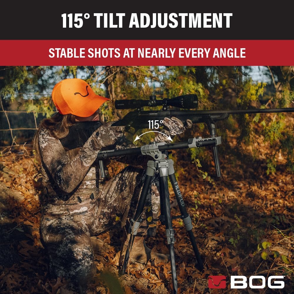 BOG FieldPod Dual-Frame Hunting Tripod, Adjustable Shooting Rest