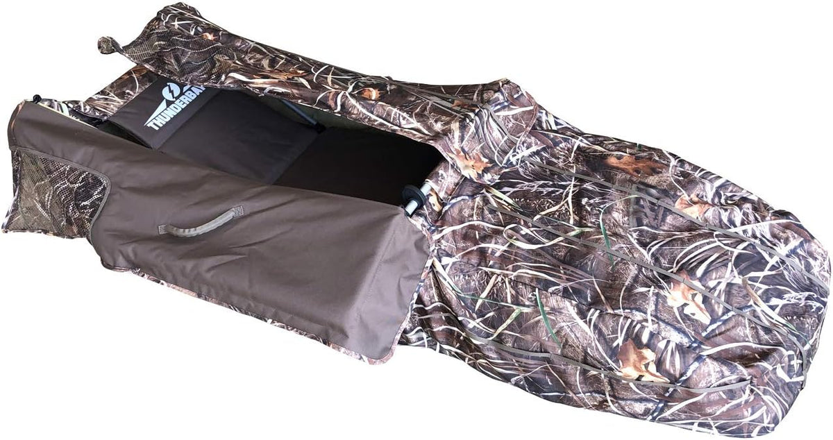 THUNDERBAY Waterfowl Layout Hunting Blind, Waterfowl Field Hunting Blind for Duck Hunting, Aluminum Frame Duck Blind