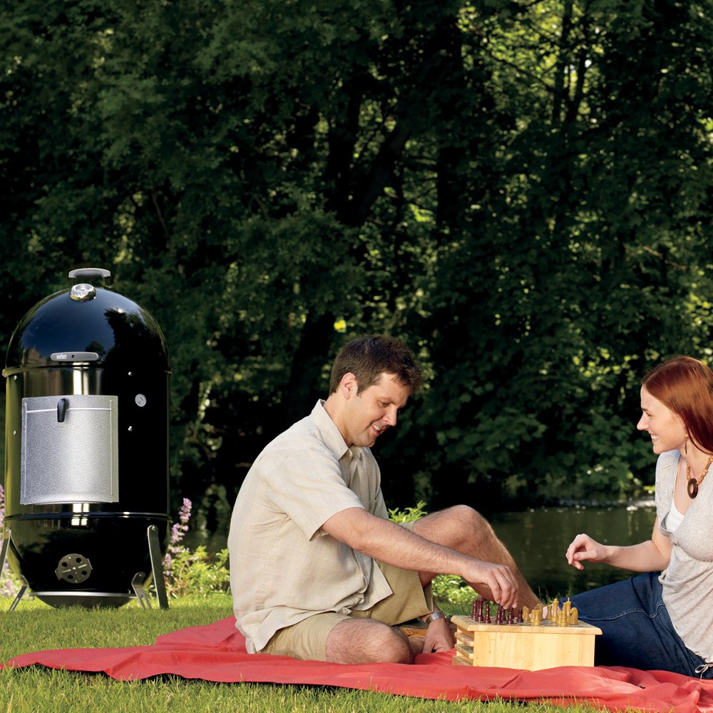 Weber® Smokey Mountain Cooker Smoker, 14" Charcoal Smoker