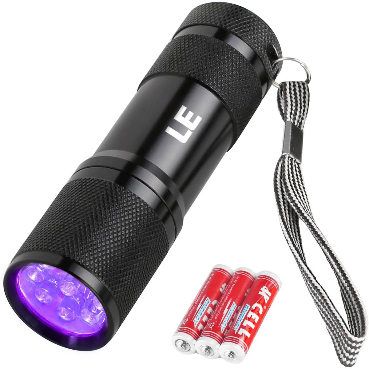Lepro 395nm UV LED Flashlight, 9 LED Blacklight Detector