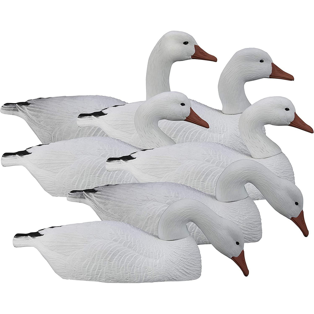 Higdon Outdoors Half Shell Goose Decoys for Waterfowl Hunting | Realistic & Stackable for Optimal Storage | Variety of Sizes and Species: Canada/Specklebelly/Blue/Snow/Sleeper/Full-Size/Magnum | 6pk