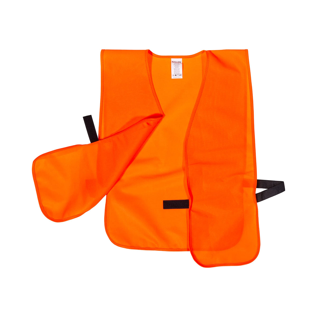 Allen Company Adult Blaze Orange Hunting Vest with a Hook and Loop Closure-High-Visibility Saftey Gear for Men and Women