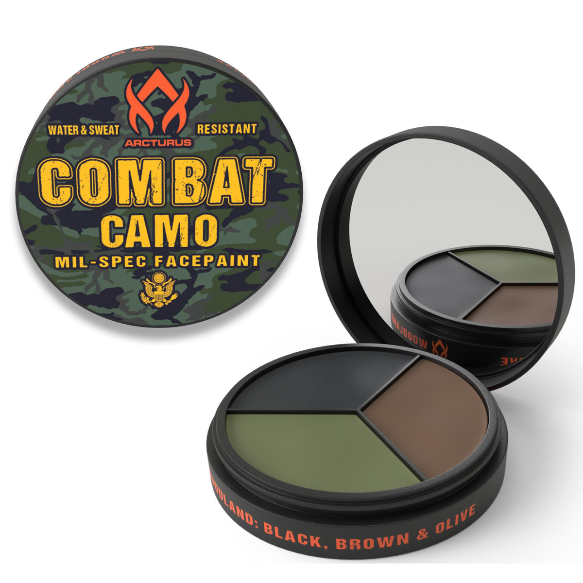 Arcturus Camo Face Paint Sticks for Hunting, Airsoft & Paintball, 6 Colors