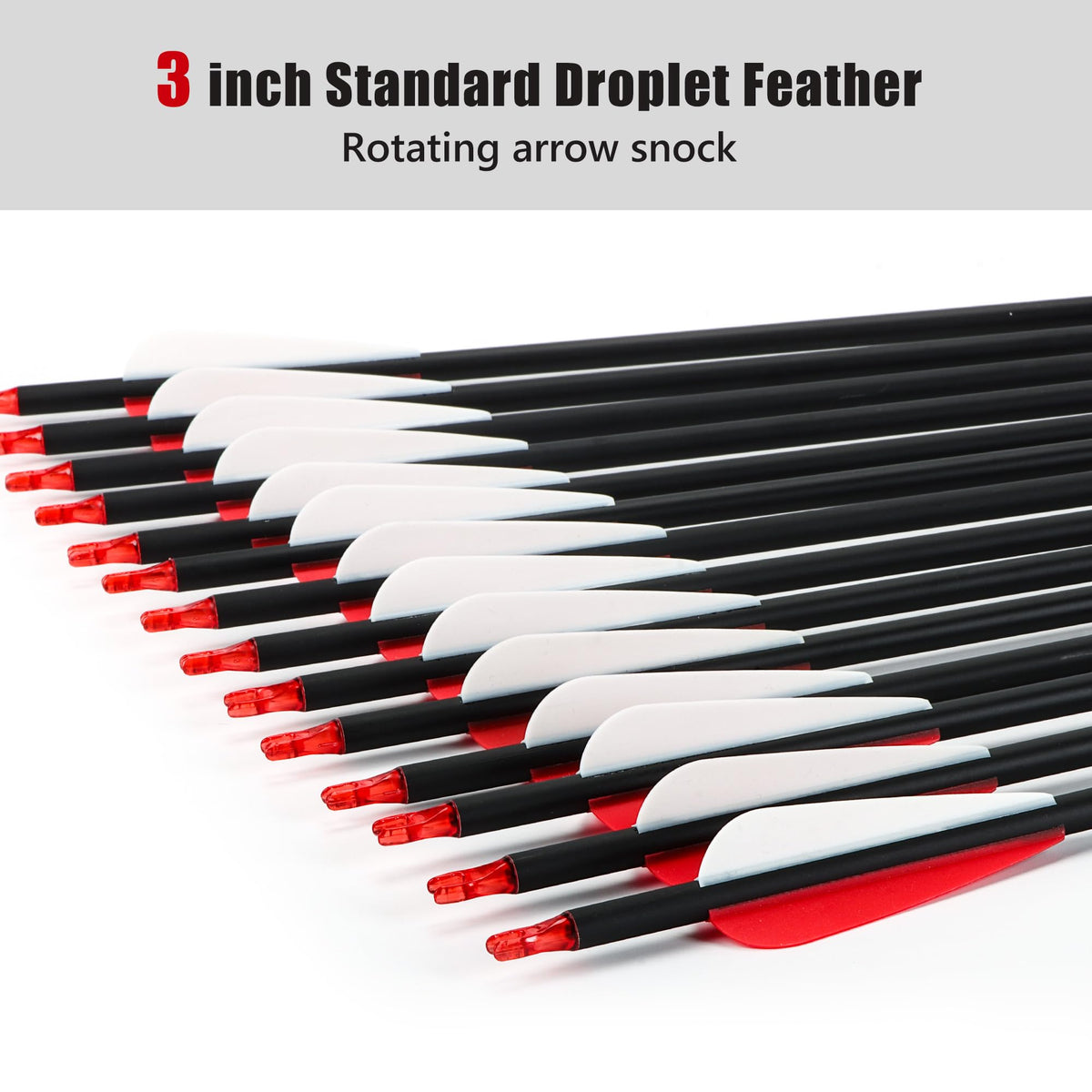 14 Pack 30" Archery Carbon Arrows,Practice Hunting Arrow with Removable Tips Shaft Spine 500 Suitable for Recurve Bows