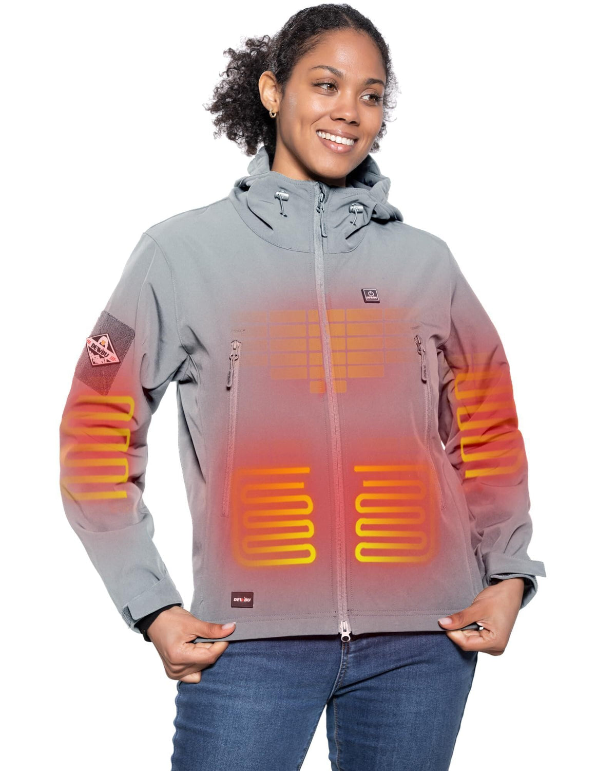 DEWBU Heated Jacket for Women with 12V Battery Pack Winter