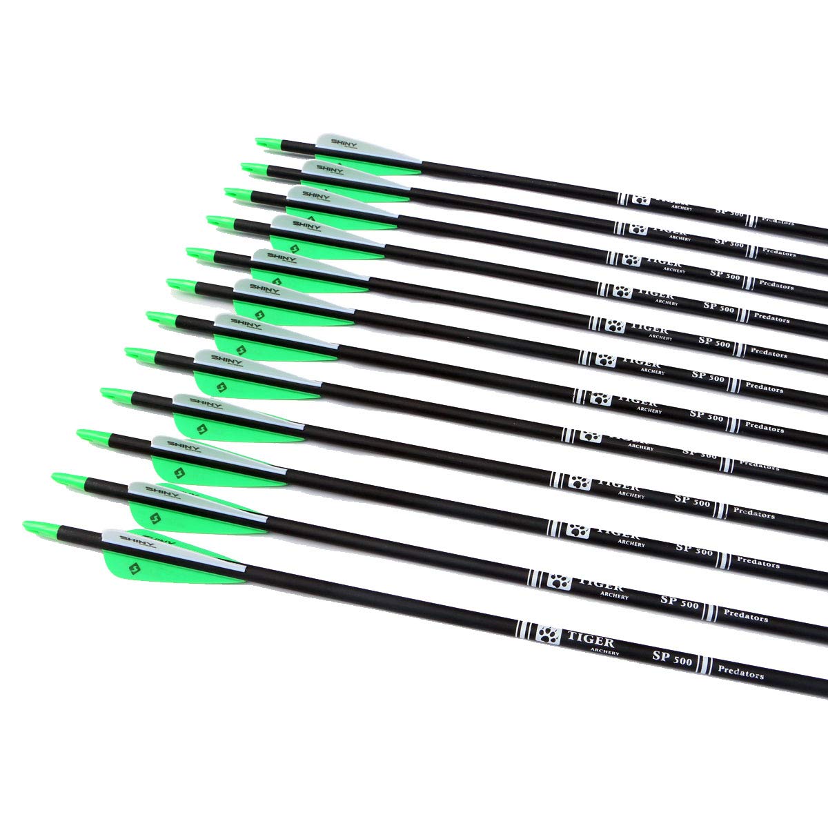 30" Carbon Arrows for Compound Recurve Bow Hunting Target