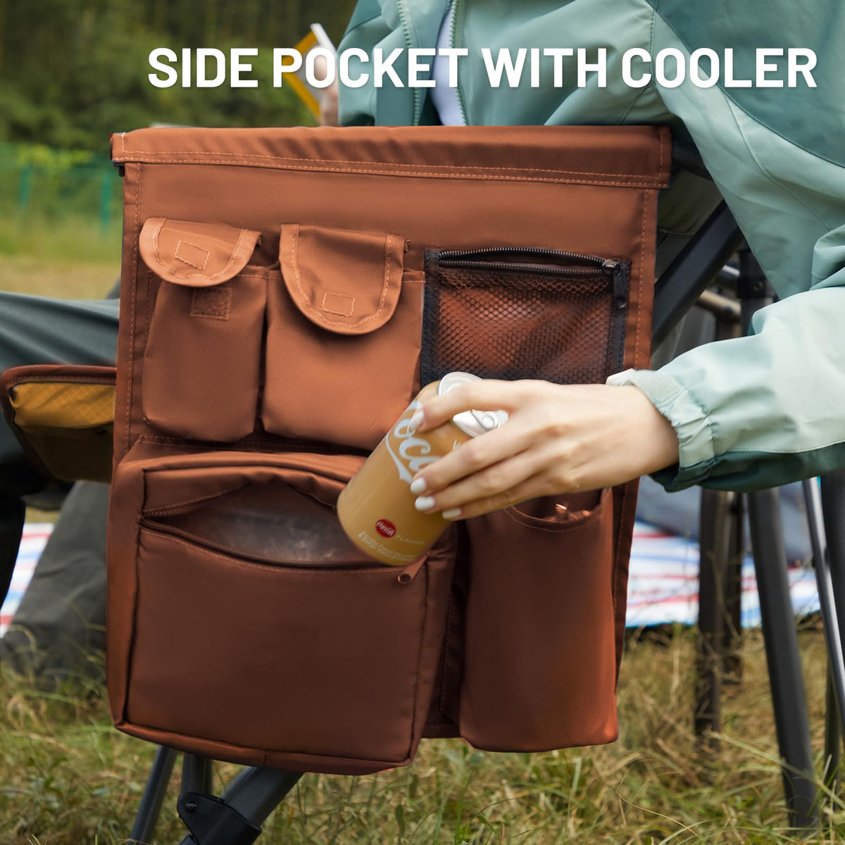 TIMBER RIDGE Oversized Folding Camping Chair High Back 500lbs