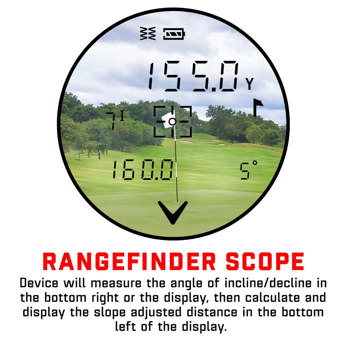 Callaway 300 Pro Golf Laser Rangefinder (with External Slope Switch)