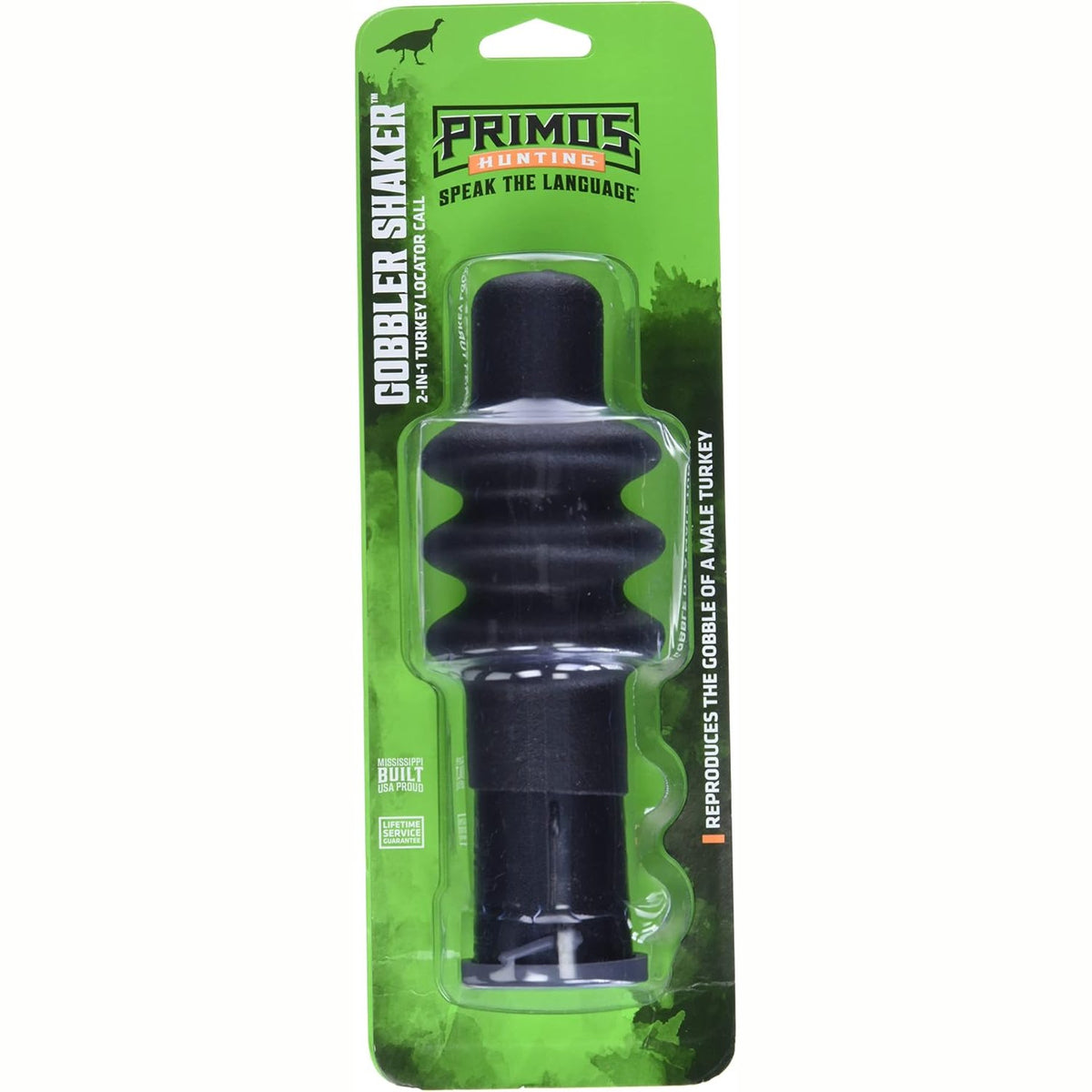 PRIMOS Hunting The Gobbler Shaker Call Turkey Call with Silencer Cap