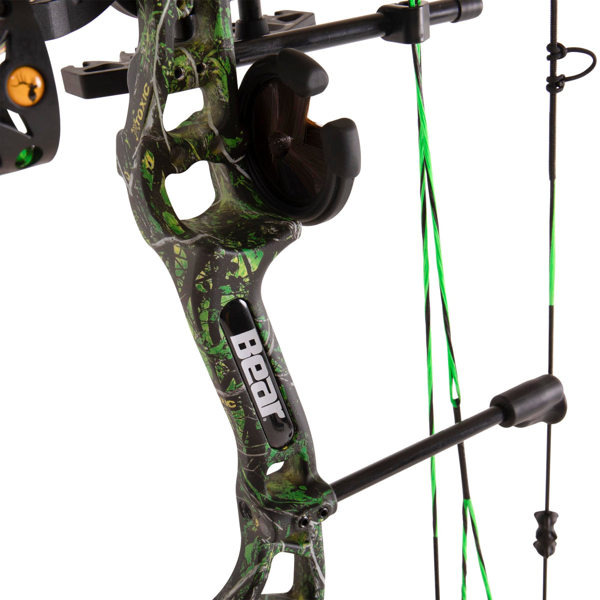 Bear Archery Royale Ready to Hunt Compound Bow Archery Set with Archery Accessories for Adults and Youths, 12”- 27” Draw Length, 5-50 Lbs Draw Weight, Up to 290 FPS