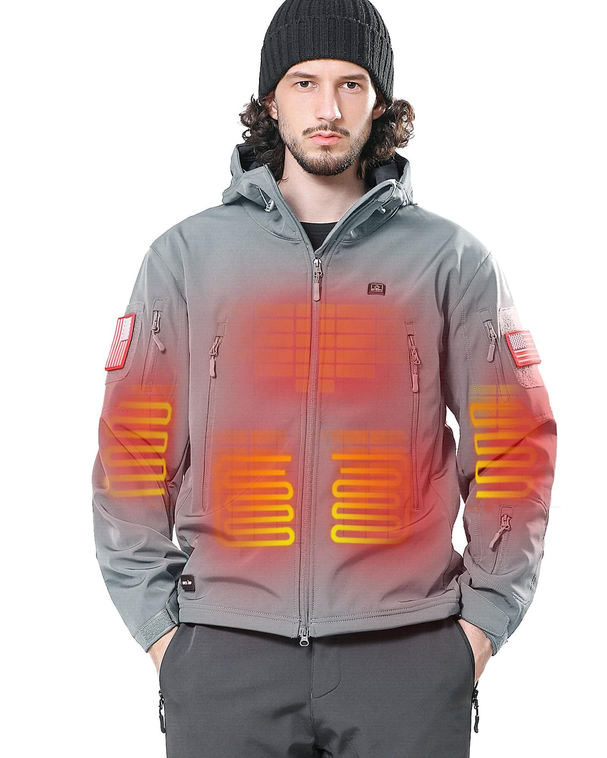DEWBU Heated Jacket for Men with 12V Battery Pack