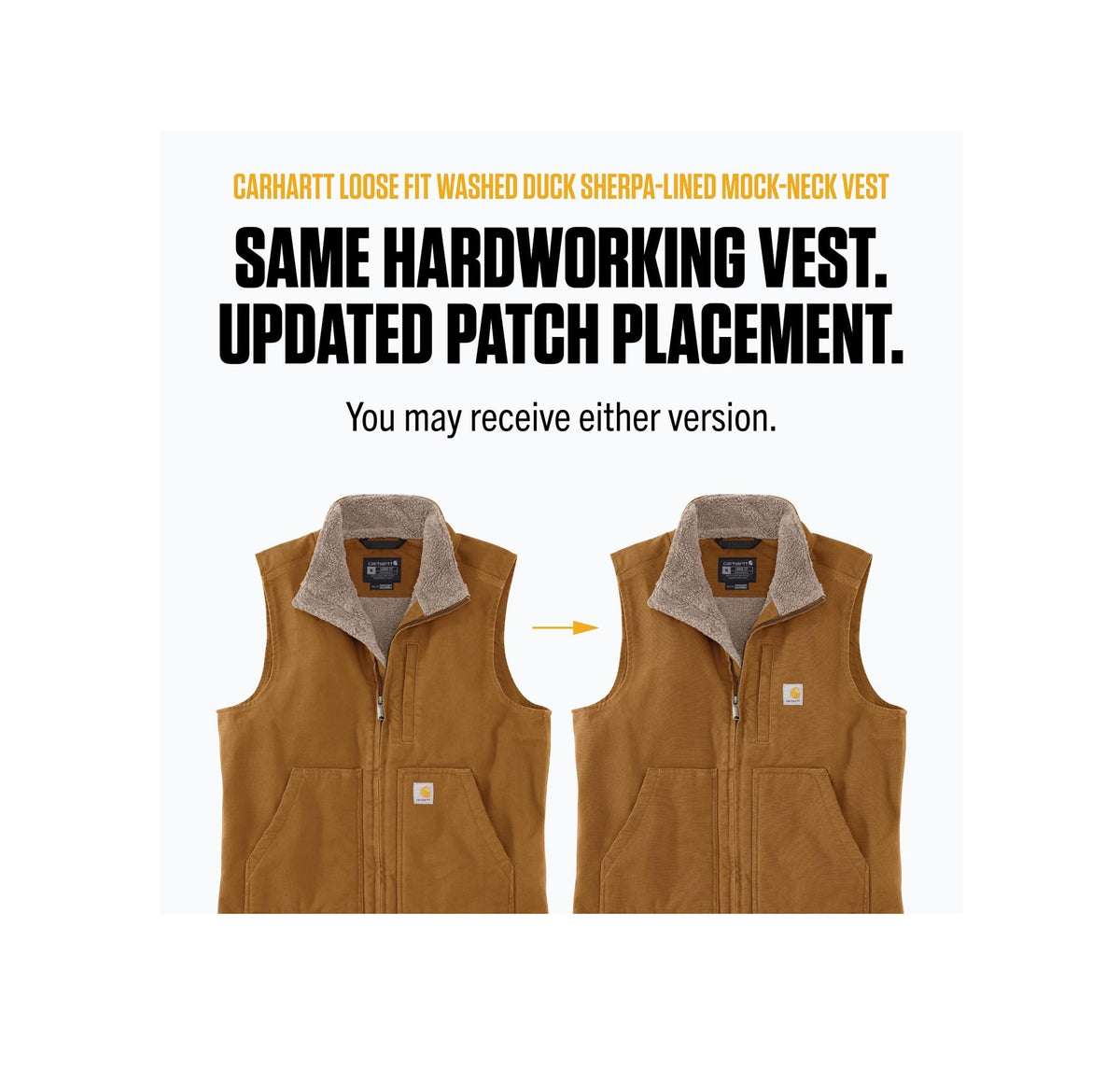 Carhartt Men's Washed Duck Mock-Neck Vest