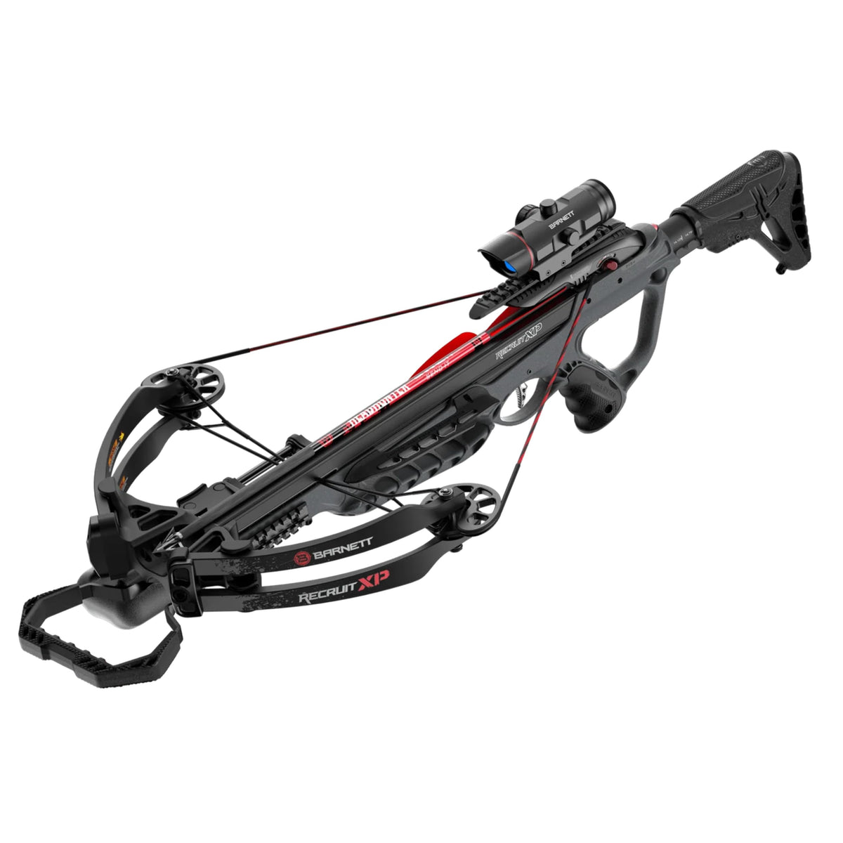 Barnett Recruit XP Crossbow Package, Compact Crossbow with 2 Arrows & 3 Dot Sight, Ideal for Hunting & Training for All Ages