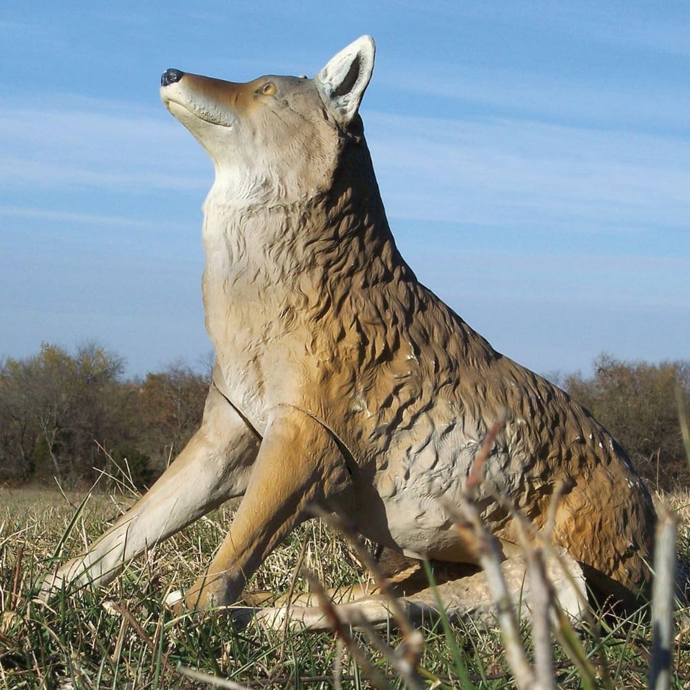 Flambeau Outdoors Lone Howler Coyote Decoy, Removable Legs, Deterrent