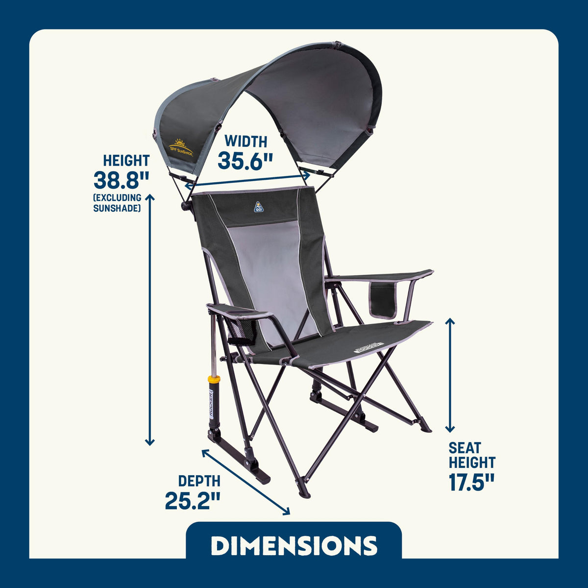 GCI Outdoor Comfort Pro Rocker - Sweet Tea