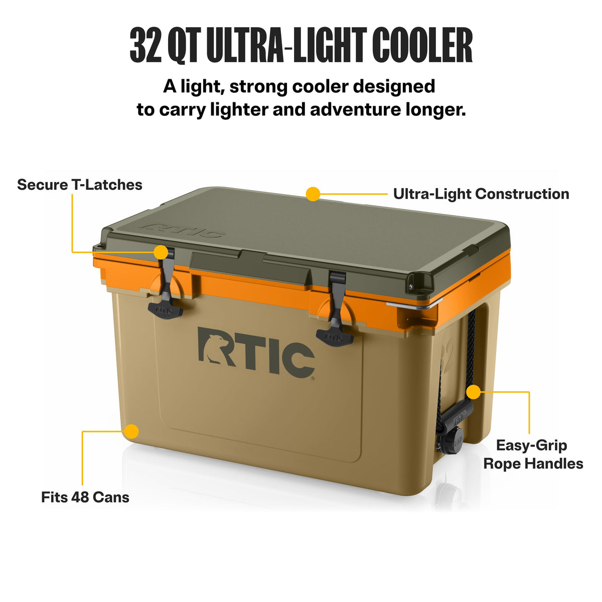 RTIC 32 QT Ultra-Light Hard Cooler