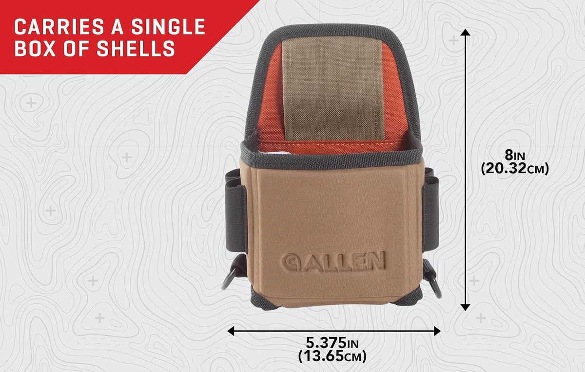 Allen Company Shotgun Shell Pouch - Clay, Trap and Skeet Shooting Accessories - Hunting and Gun Range Gear - Soft Canvas Design - Shotgun Shell Holder - Lightweight