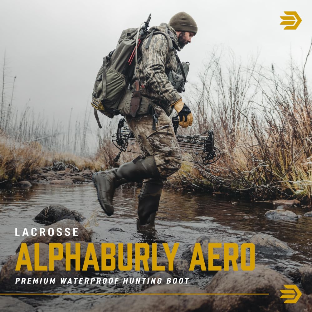 LaCrosse Burly ZXT Rubber Hunting Boots for Men, Scent Free, Waterproof