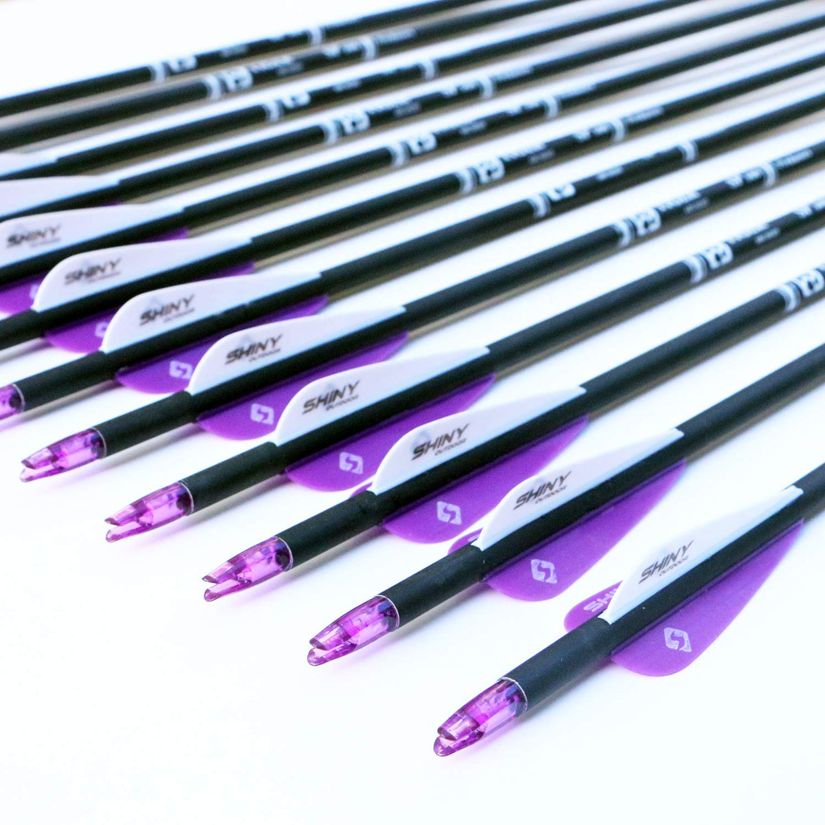 30" Carbon Arrows for Compound Recurve Bow Hunting Target