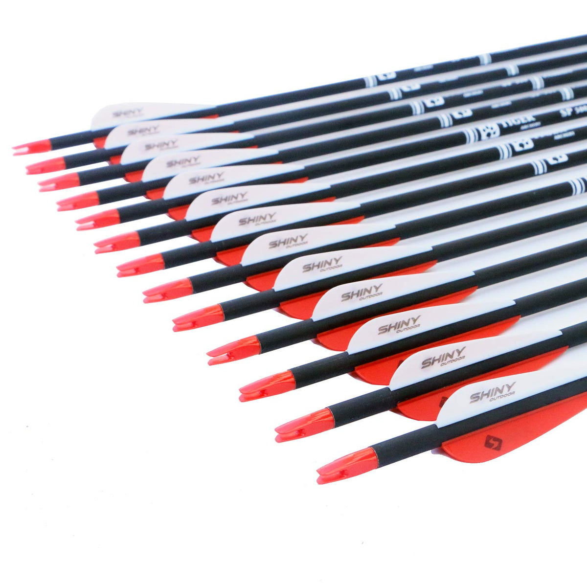 30" Carbon Arrows for Compound Recurve Bow Hunting Target