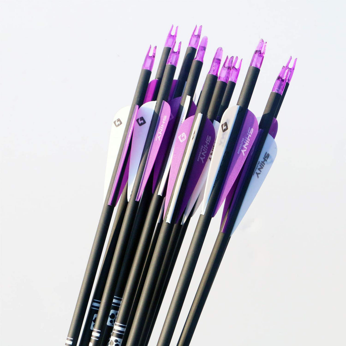30" Carbon Arrows for Compound Recurve Bow Hunting Target