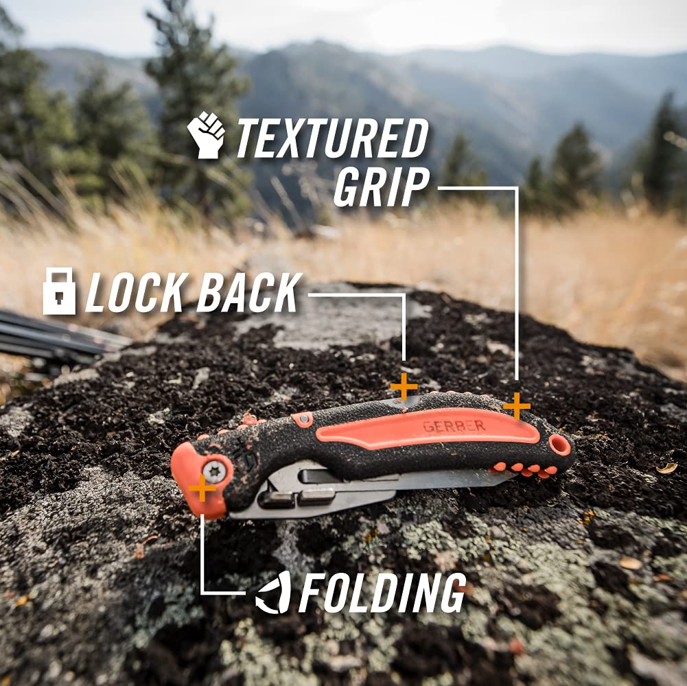 Gerber Vital Pack Compact Folding Saw for Camping and Survival with Sheath